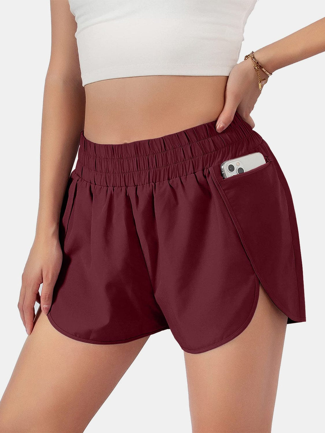 The802Gypsy Activewear/bottoms Re / S GYPSY-Elastic Waist Active Shorts