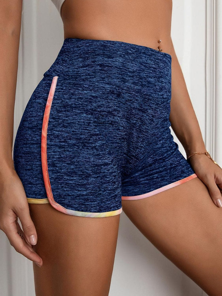 The802Gypsy Activewear GYPSY-Heathered Wide Waistband Shorts