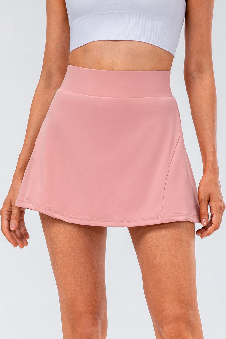 The802Gypsy Activewear Gypsy-High Waist Pleated Active Skirt