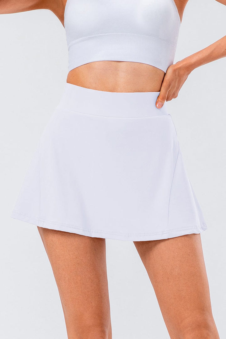 The802Gypsy Activewear Gypsy-High Waist Pleated Active Skirt