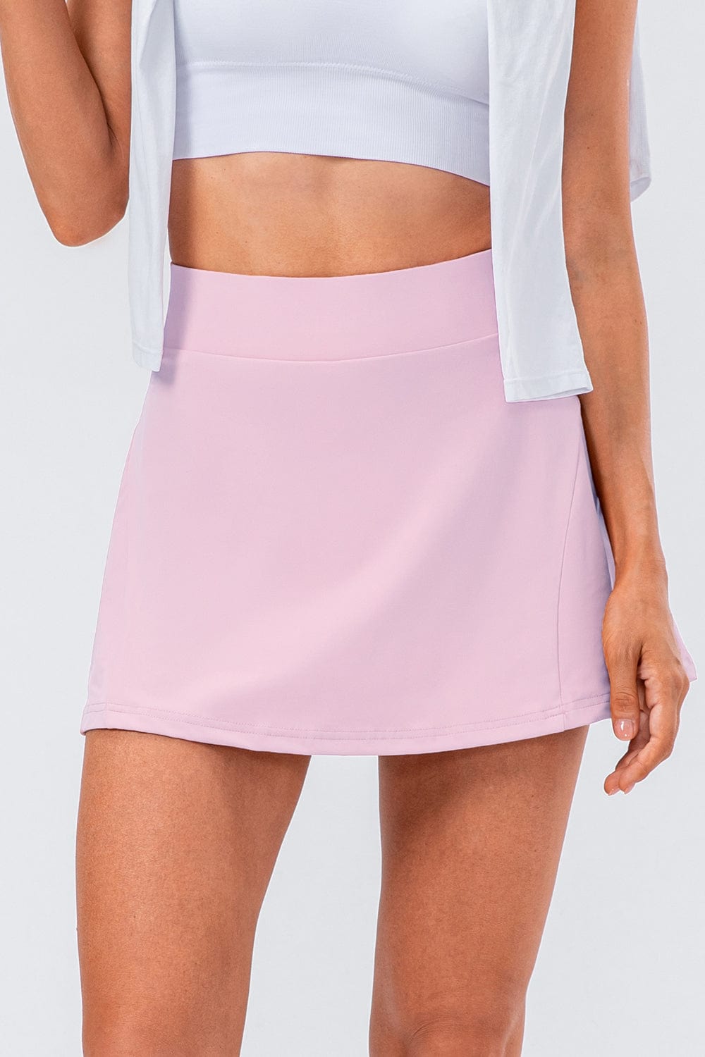 The802Gypsy Activewear Gypsy-High Waist Pleated Active Skirt