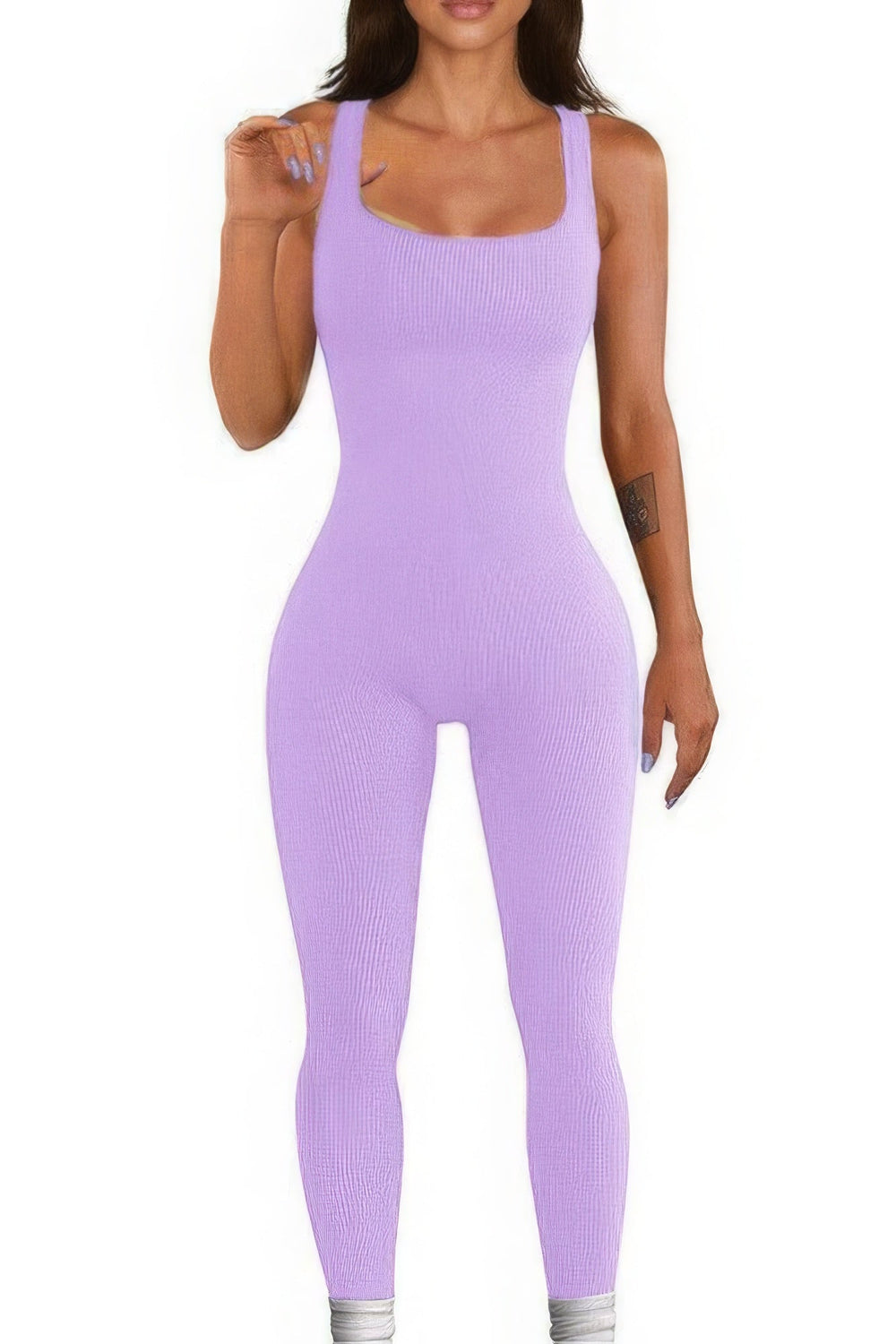 The802Gypsy  Activewear ❤GYPSY LOVE- Seamless Ribbed Tank Jumpsuit
