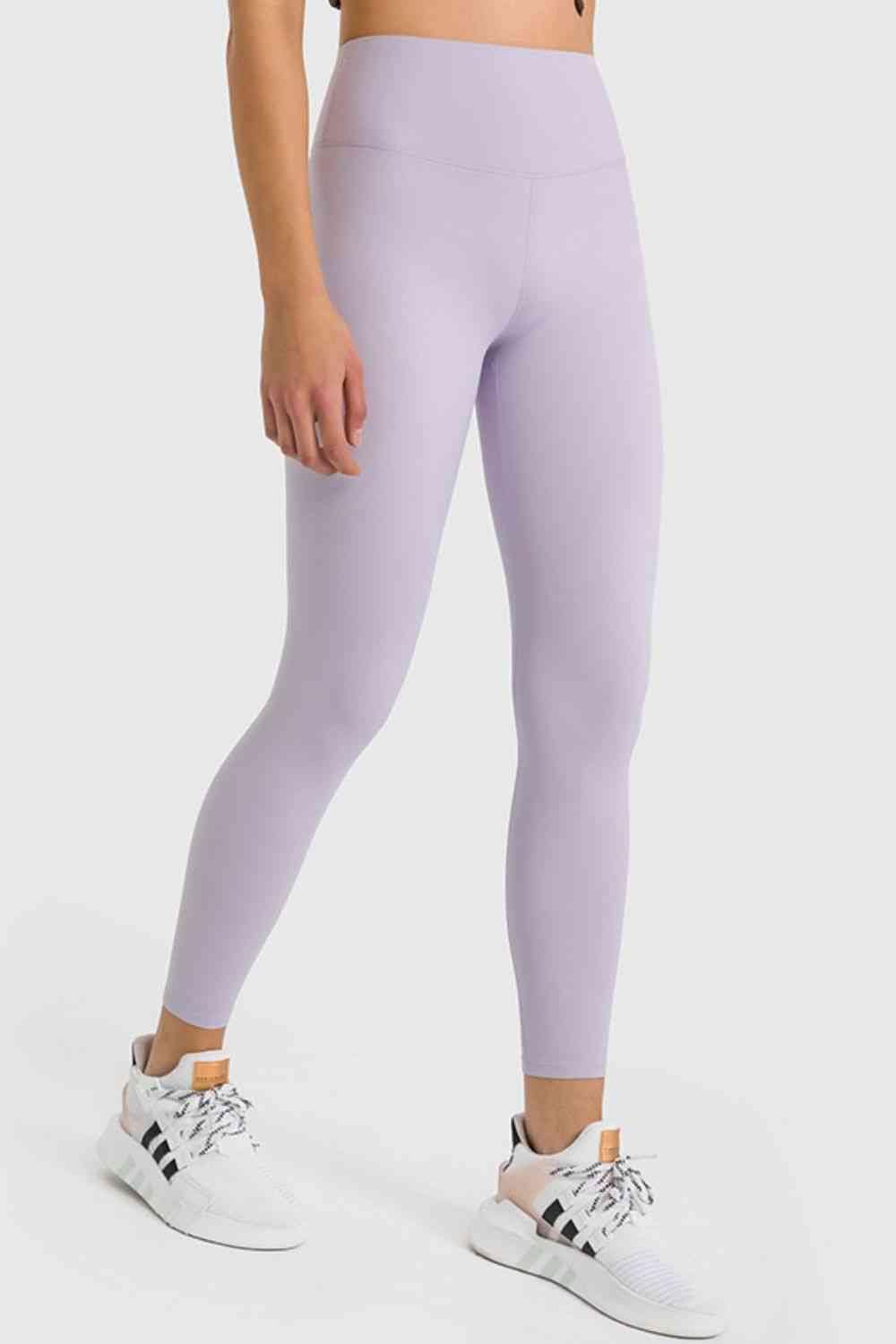 The802Gypsy Activewear Lilac / 4 GYPSY-High Waist Ankle-Length Yoga Leggings