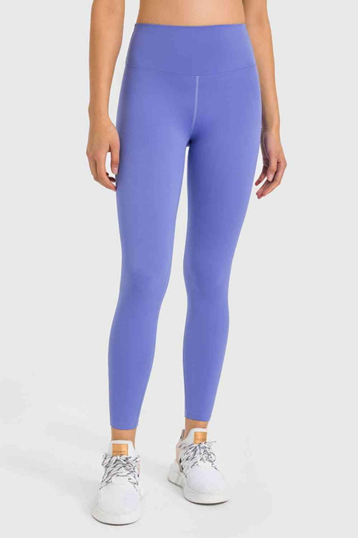 The802Gypsy Activewear Periwinkle / 4 GYPSY-High Waist Ankle-Length Yoga Leggings