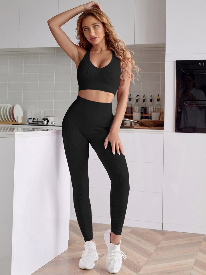 The802Gypsy Activewear/sets Black / S GYPSY-Sport Tank and Leggings Activewear Set