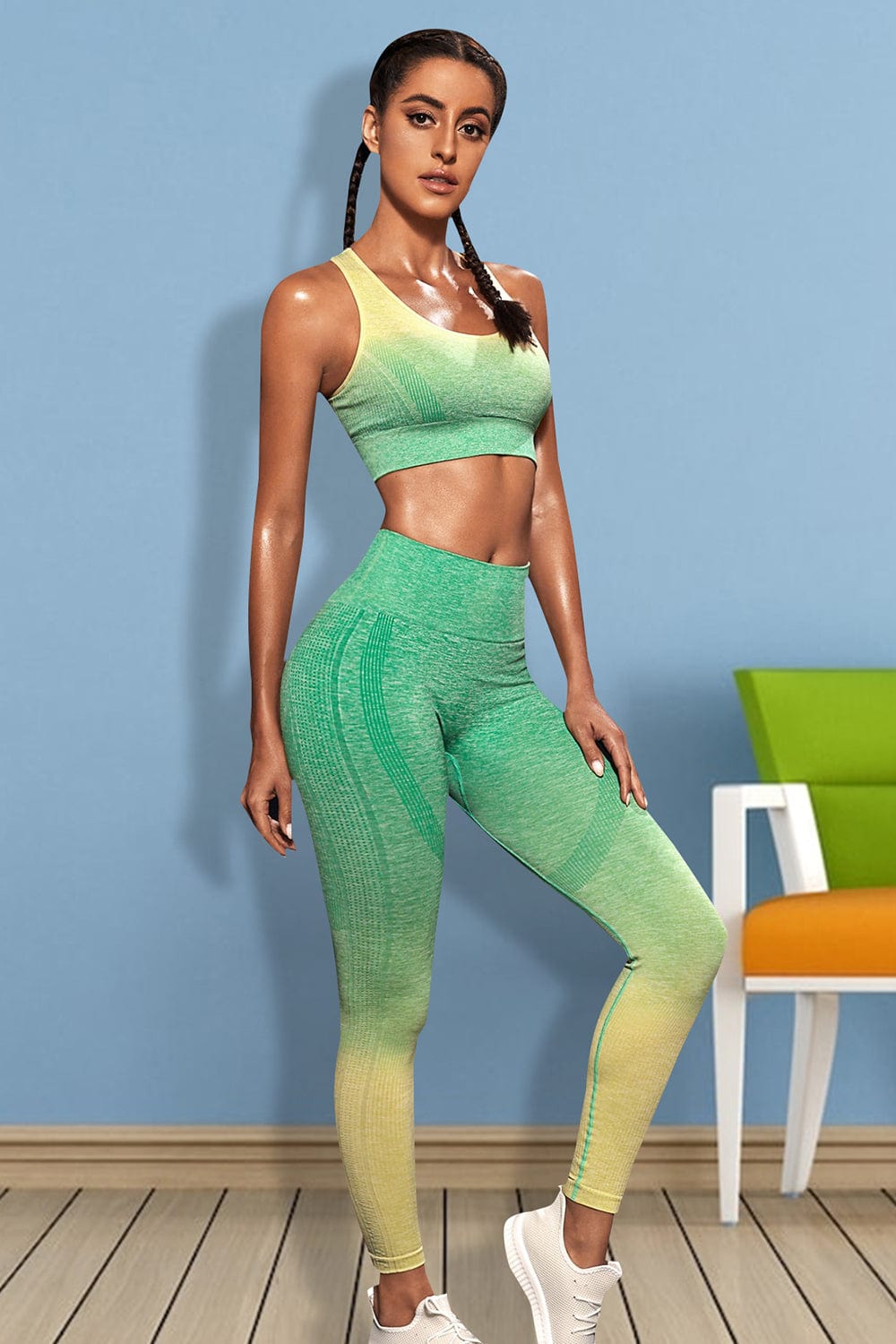 The802Gypsy Activewear/sets GYPSY-Gradient Sports Tank and Leggings Activewear Set