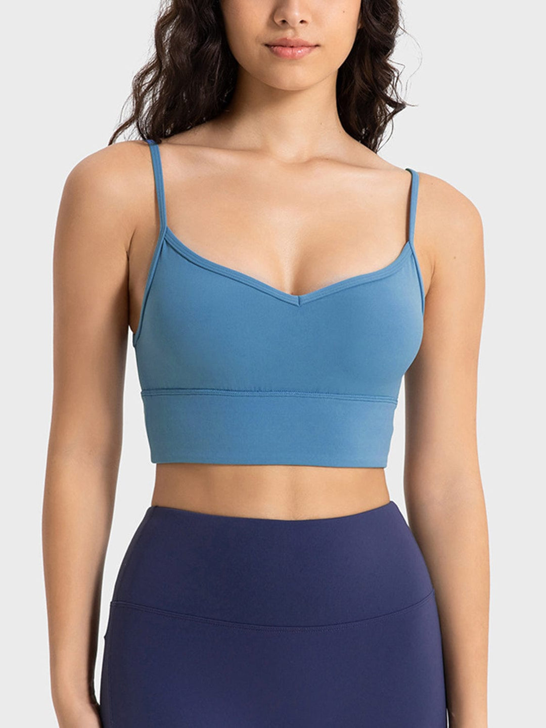 The802Gypsy Activewear/sports bra Azure / 4 GYPSY-Spaghetti Strap Sport Bra