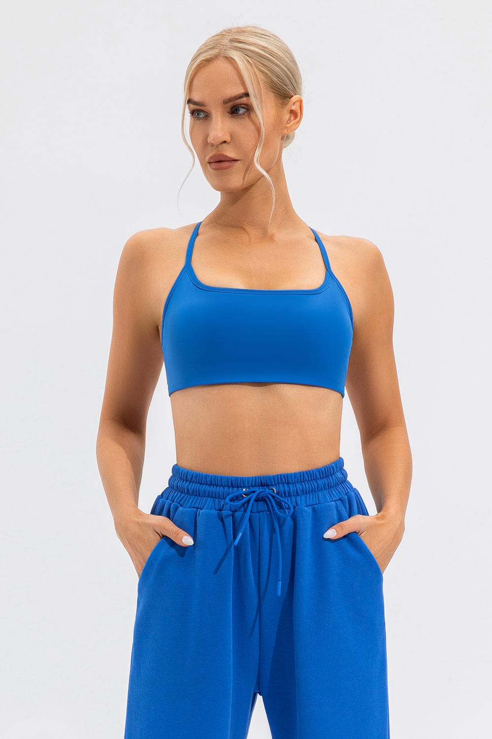 The802Gypsy Activewear/sports bra GYPSY-Crisscross Spaghetti Strap Active Bra