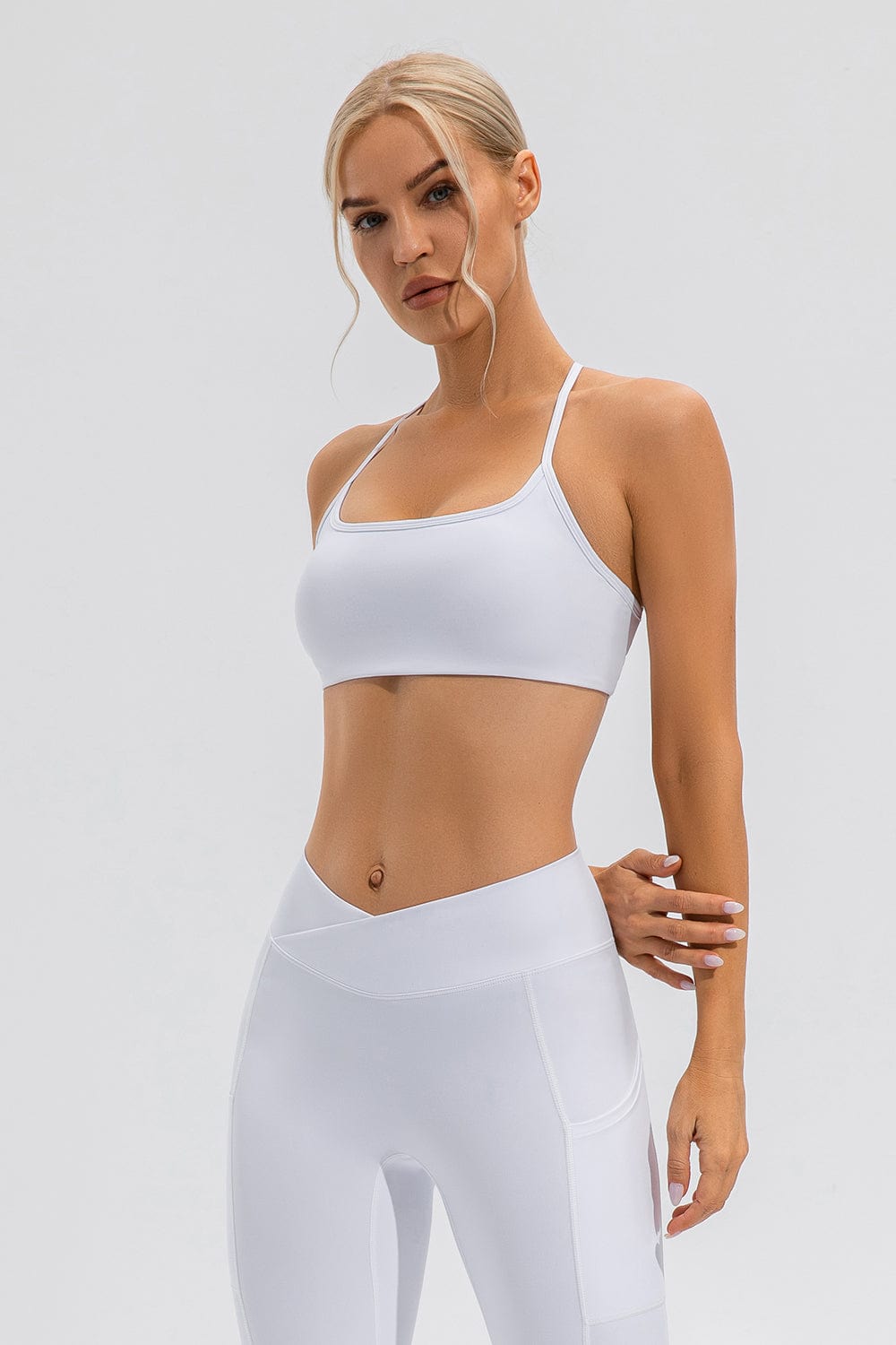 The802Gypsy Activewear/sports bra GYPSY-Crisscross Spaghetti Strap Active Bra