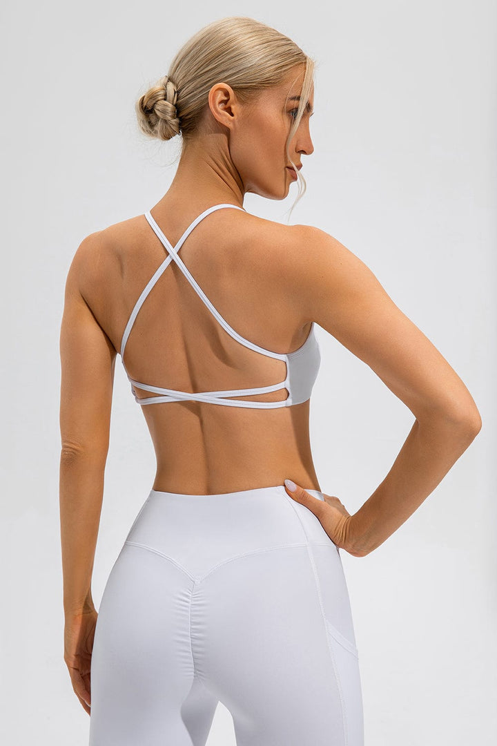 The802Gypsy Activewear/sports bra GYPSY-Crisscross Spaghetti Strap Active Bra