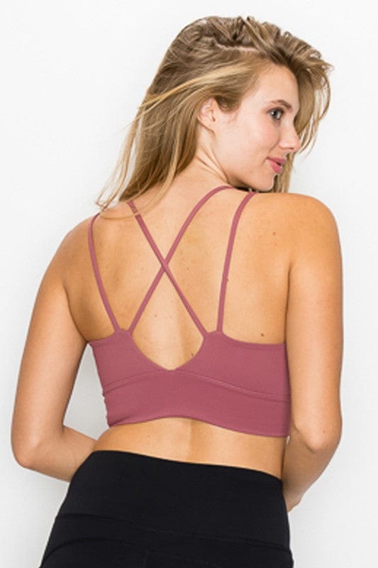 The802Gypsy Activewear/sports bra ❤️GYPSY FOX-OTOS Active-Cross Back Front Slit Sports Bra 1210