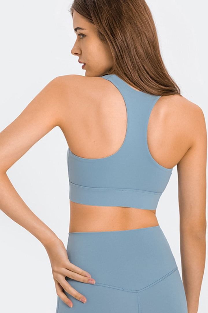 The802Gypsy Activewear/sports bra GYPSY-Millennia Zip Up Racerback Sports Bra