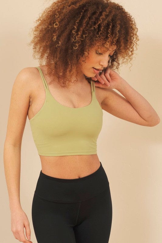 The802Gypsy Activewear/sports bra sage green / L ❤️GYPSY FOX-ALAMAE Apparel- Double Strap Sports Bra