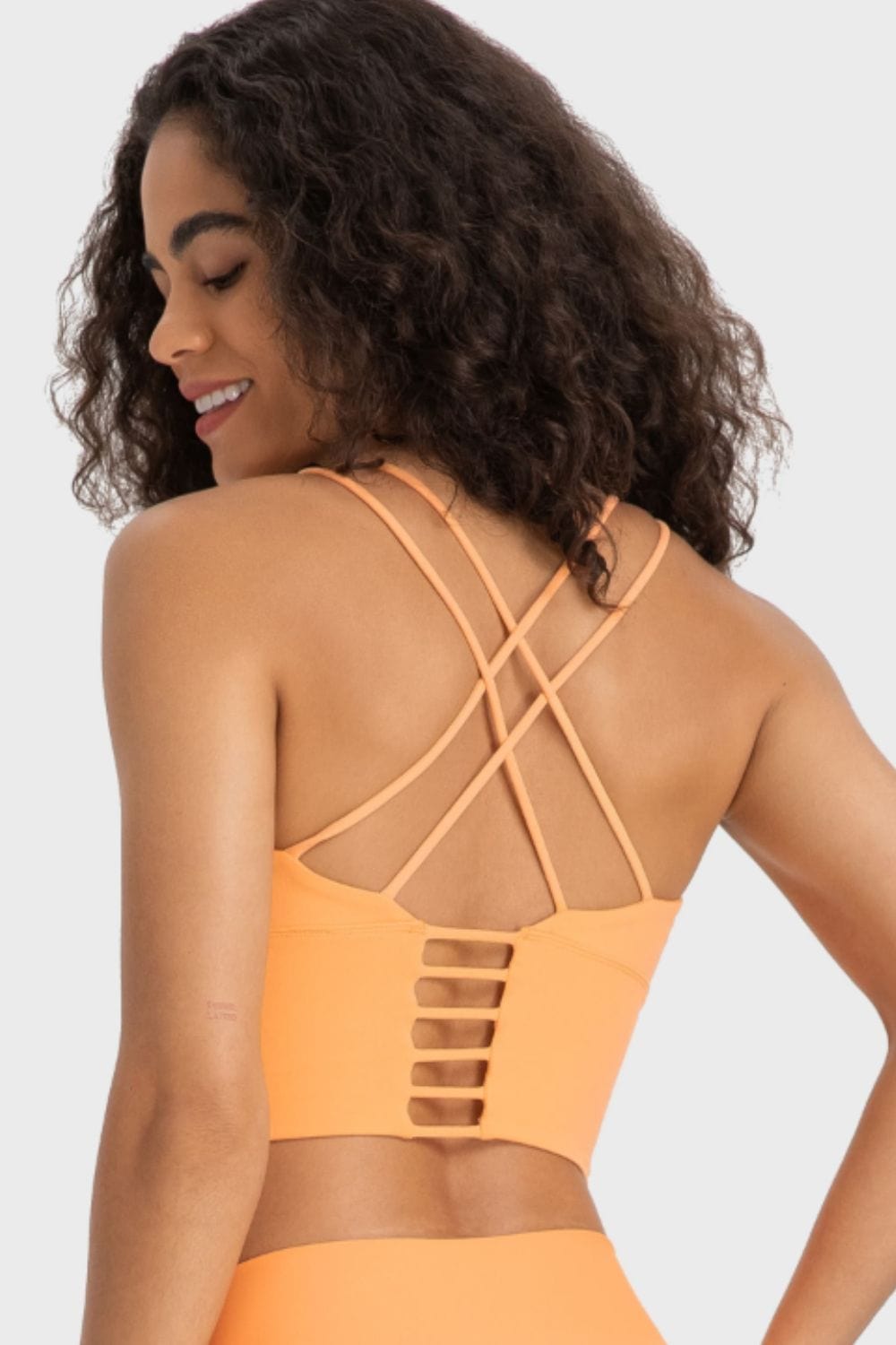 The802Gypsy Activewear/tops GYPSY-Crisscross Back Ladder Detail Sports Top