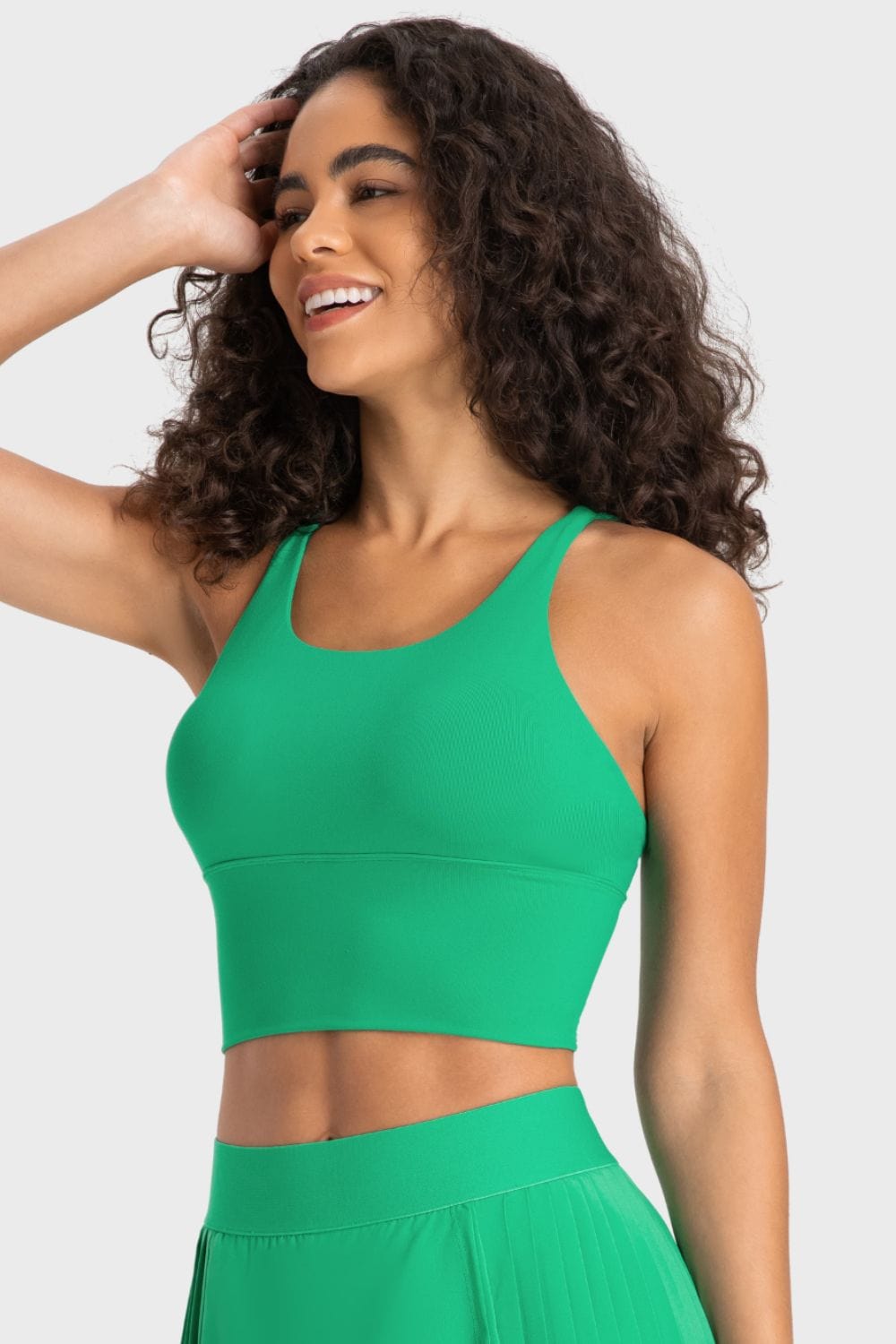 The802Gypsy Activewear/tops GYPSY-Crisscross Back Ladder Detail Sports Top