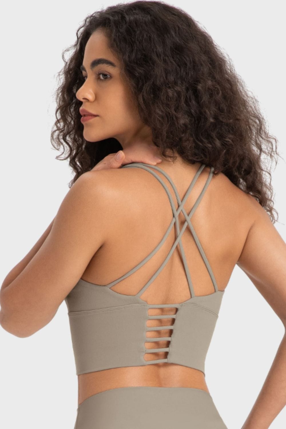 The802Gypsy Activewear/tops GYPSY-Crisscross Back Ladder Detail Sports Top