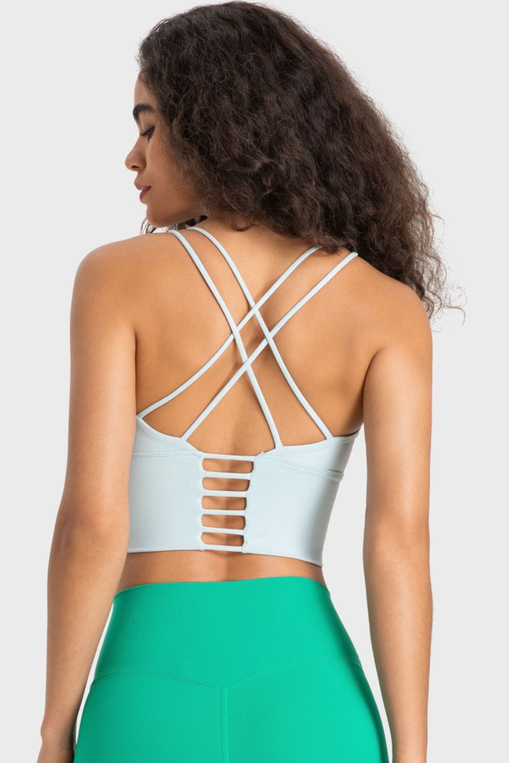 The802Gypsy Activewear/tops GYPSY-Crisscross Back Ladder Detail Sports Top