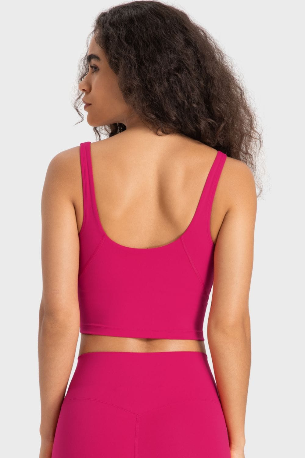 The802Gypsy Activewear/tops GYPSY-Deep V-Neck Crop Sports Top