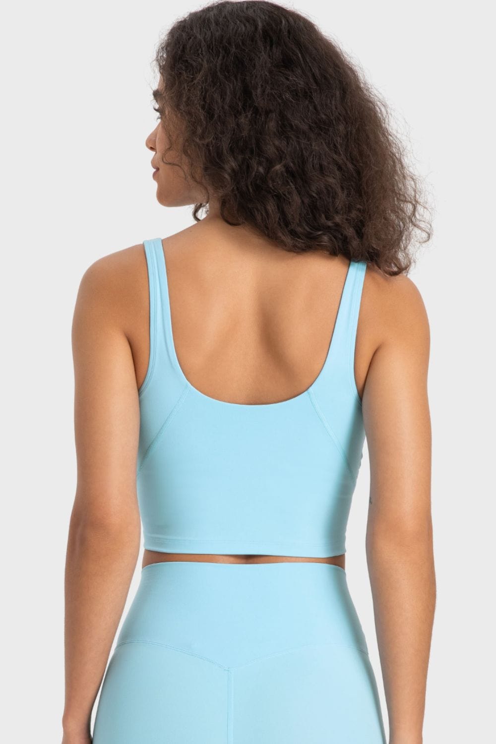 The802Gypsy Activewear/tops GYPSY-Deep V-Neck Crop Sports Top