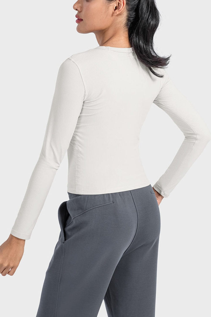 The802Gypsy Activewear/tops GYPSY-Millennia Round Neck Long Sleeve Sports Top