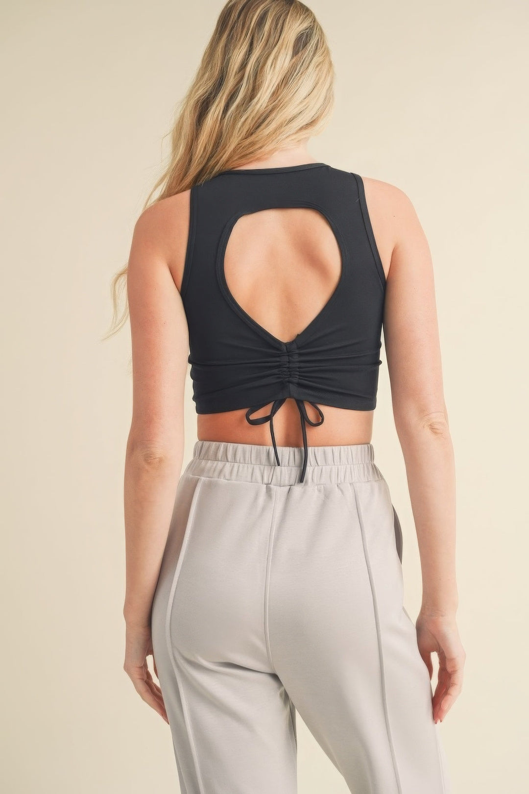 The802Gypsy  Activewear/tops M / black ❤GYPSY LOVE-Cropped Acrivewear Tank Top