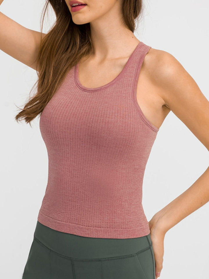 The802Gypsy Activewear/tops Pink / 4 GYPSY-Racerback Active Tank