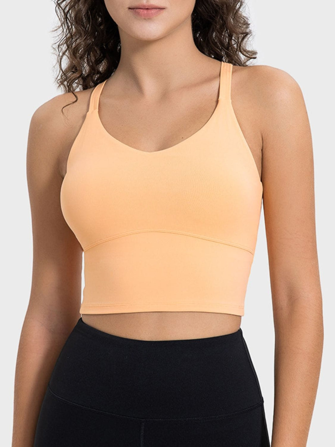 The802Gypsy Activewear/tops Sherbet / 4 GYPSY-Crisscross Round Neck Active Tank ⏹️