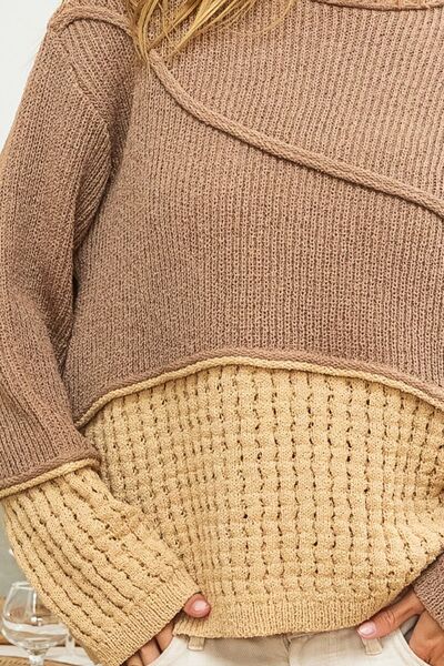 The802Gypsy apparel and accessories ❤GYPSY-BiBi-Texture Drop Shoulder Sweater