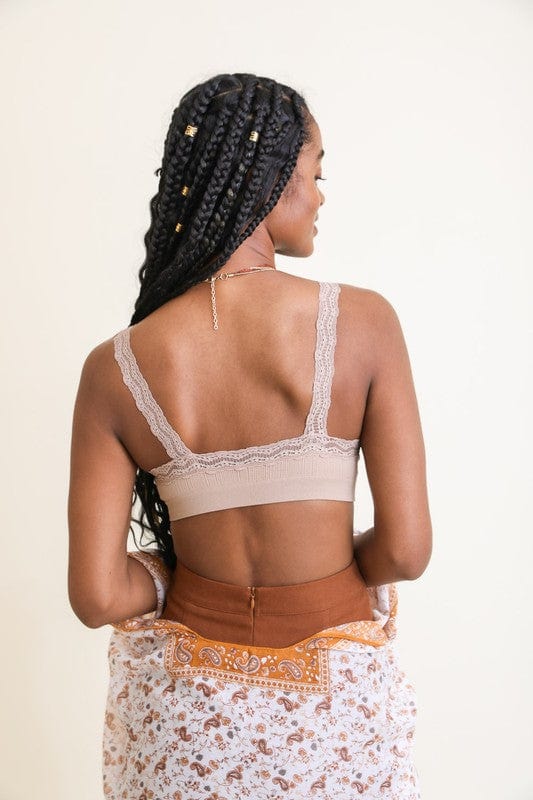 The802Gypsy apparel and accessories ❤️GYPSY FOX-Leto Accessories-Lace Trim Padded Bralette