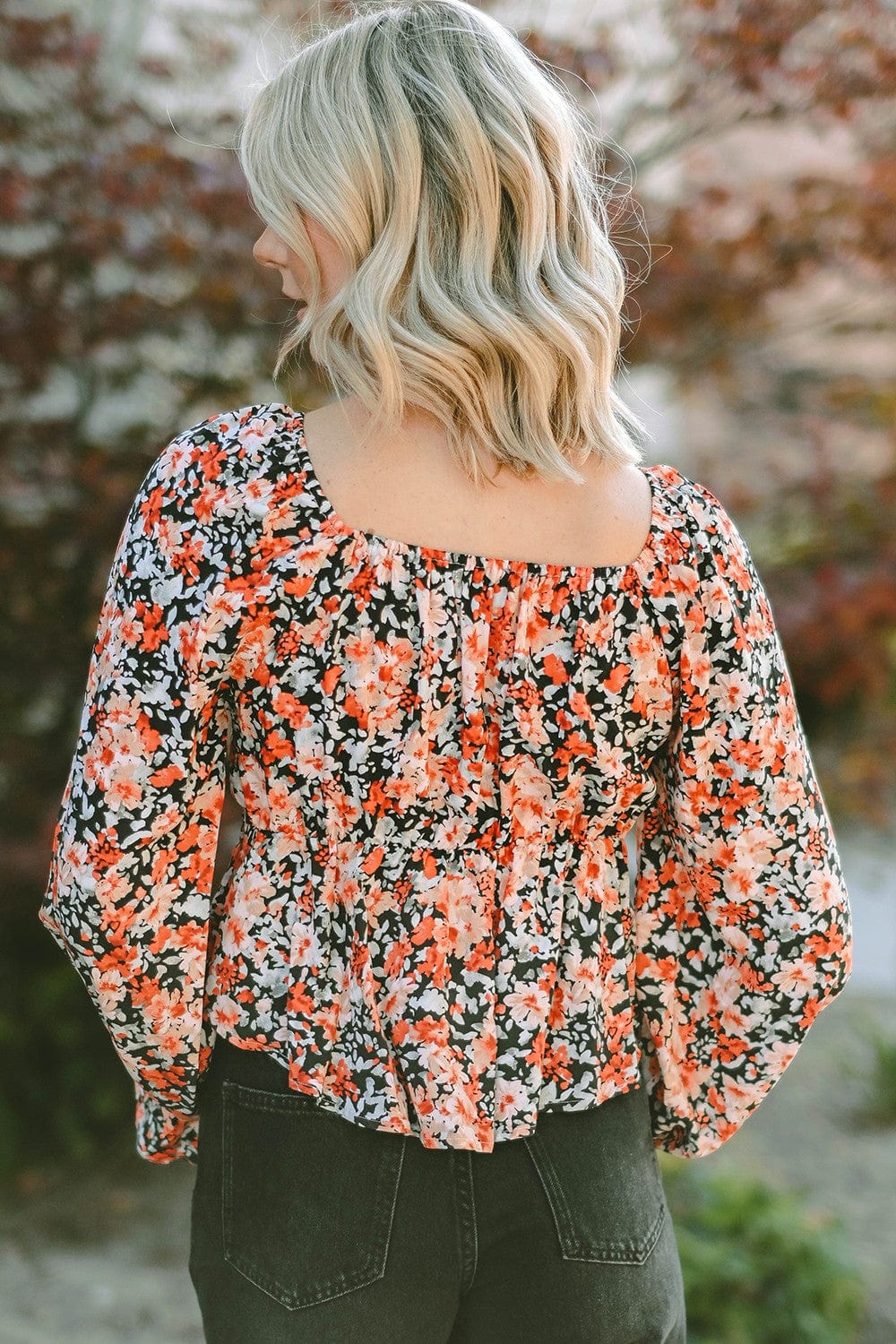 The802Gypsy blouse GYPSY-Floral Peplum Blouse