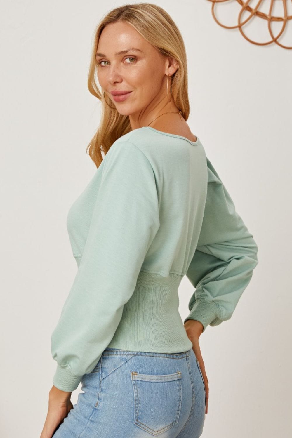 The802Gypsy blouse GYPSY-Lantern Sleeve Blouse