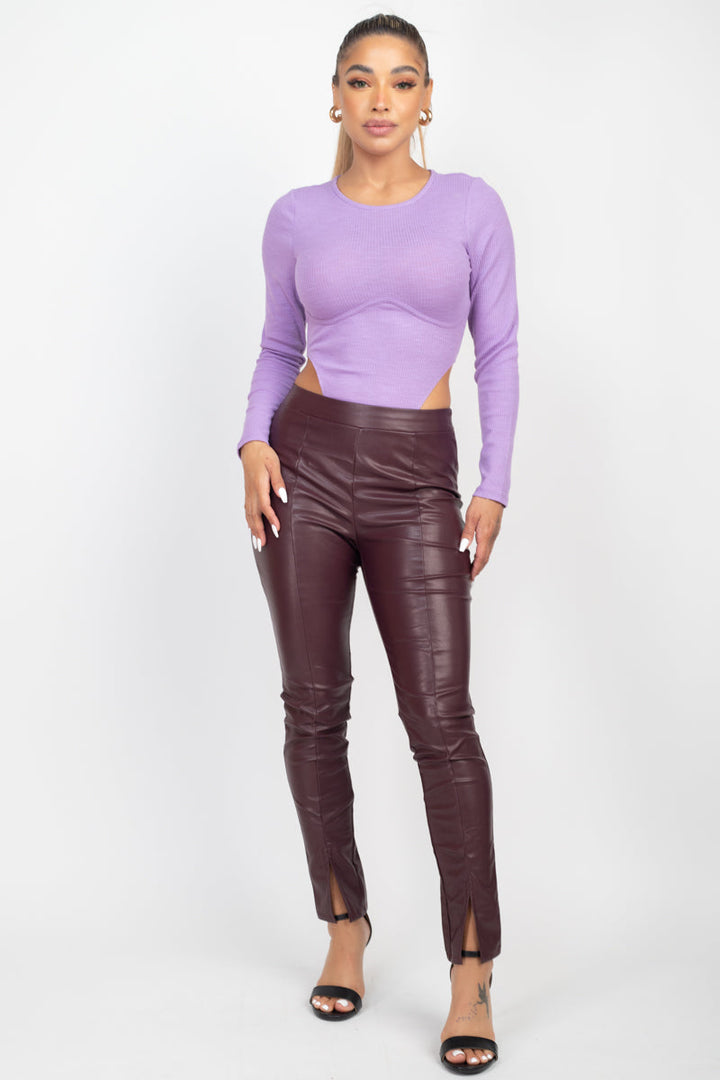 The802Gypsy  bodysuit Lavender / S ❤GYPSY LOVE-High Leg Underwire Bodysuit