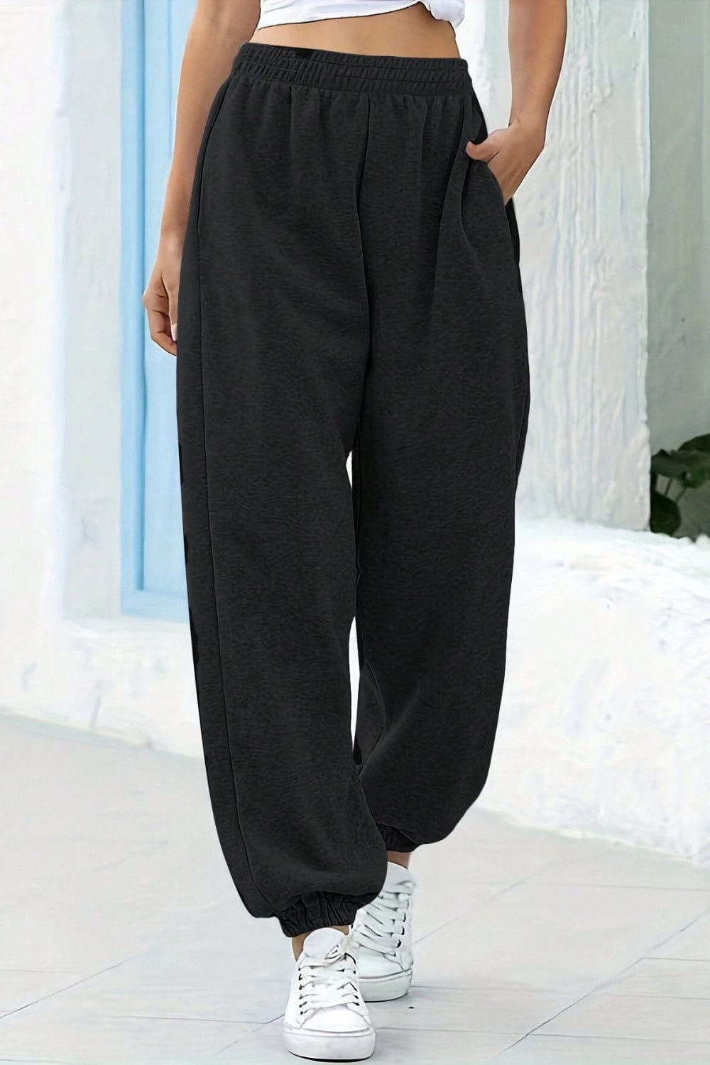 The802Gypsy bottom/pants Black / S GYPSY-Elastic Waist Joggers with Pockets