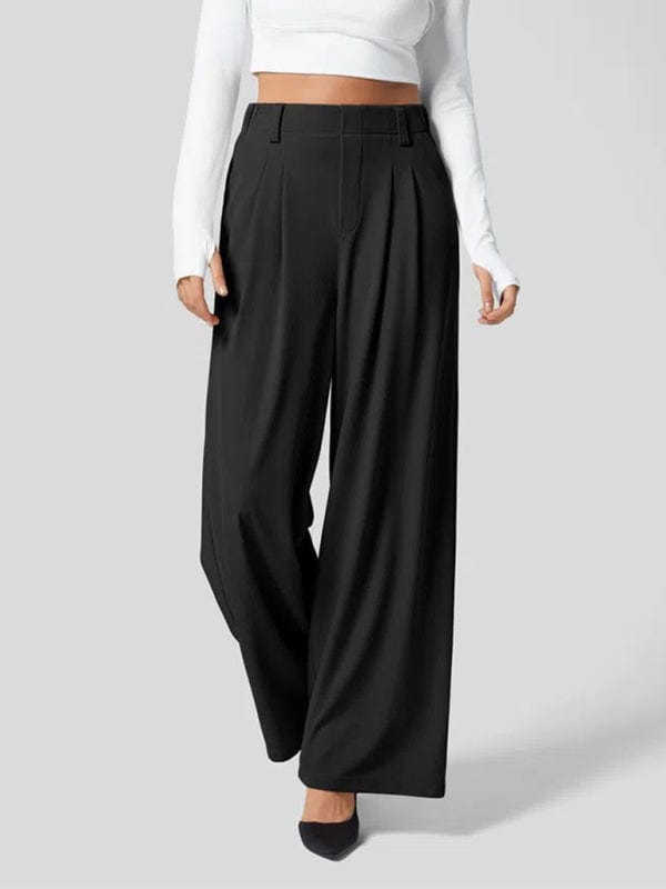 The802Gypsy bottom/pants Black / S GYPSY GIRL-Loose Wide Leg Pocket High Waist Pants