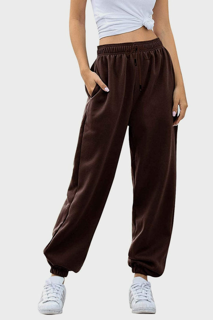 The802Gypsy bottom/pants Chocolate / S GYPSY-Elastic Waist Joggers with Pockets