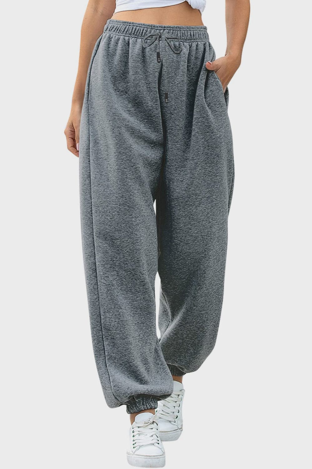 The802Gypsy bottom/pants Gray / S GYPSY-Elastic Waist Joggers with Pockets