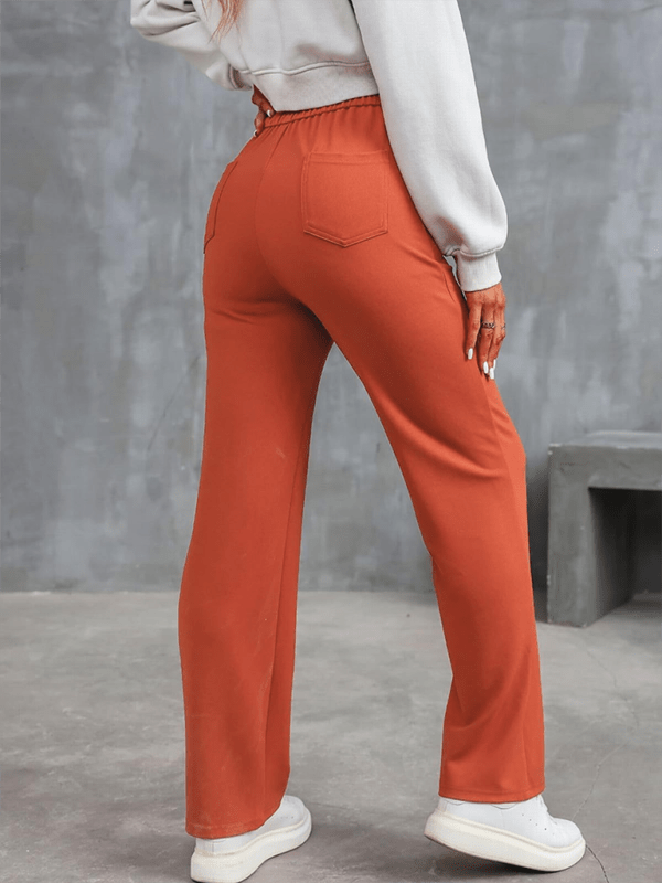 The802Gypsy bottom/pants GYPSY GIRL-Casual High Waist Button Straight Leg Pants