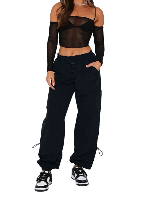 The802Gypsy bottom/pants GYPSY GIRL-Loose Multi-Pocket Straight Cargo Pants