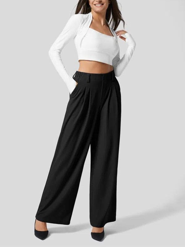 The802Gypsy bottom/pants GYPSY GIRL-Loose Wide Leg Pocket High Waist Pants