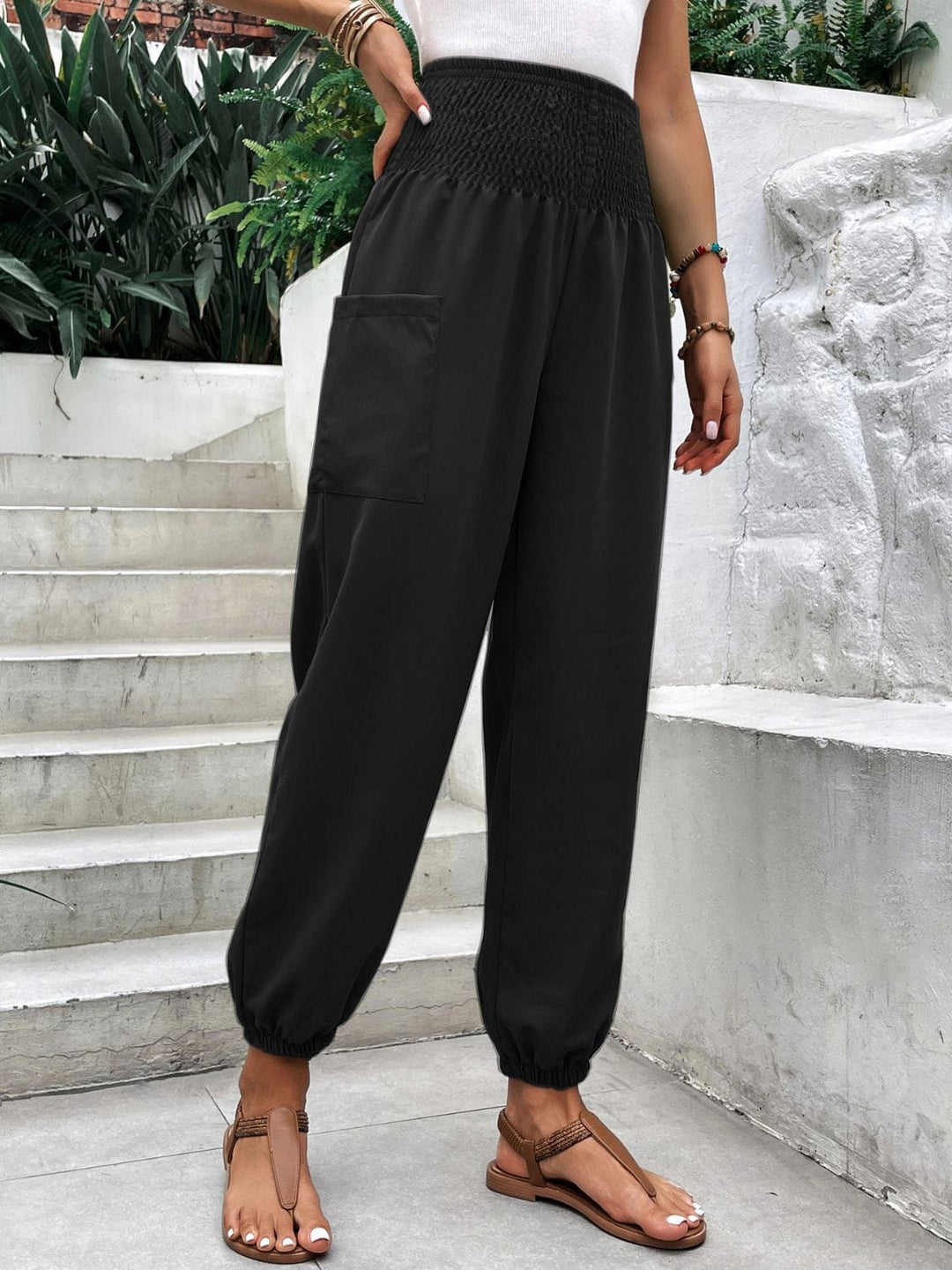 The802Gypsy bottom/pants GYPSY-High Rise Joggers with Pockets