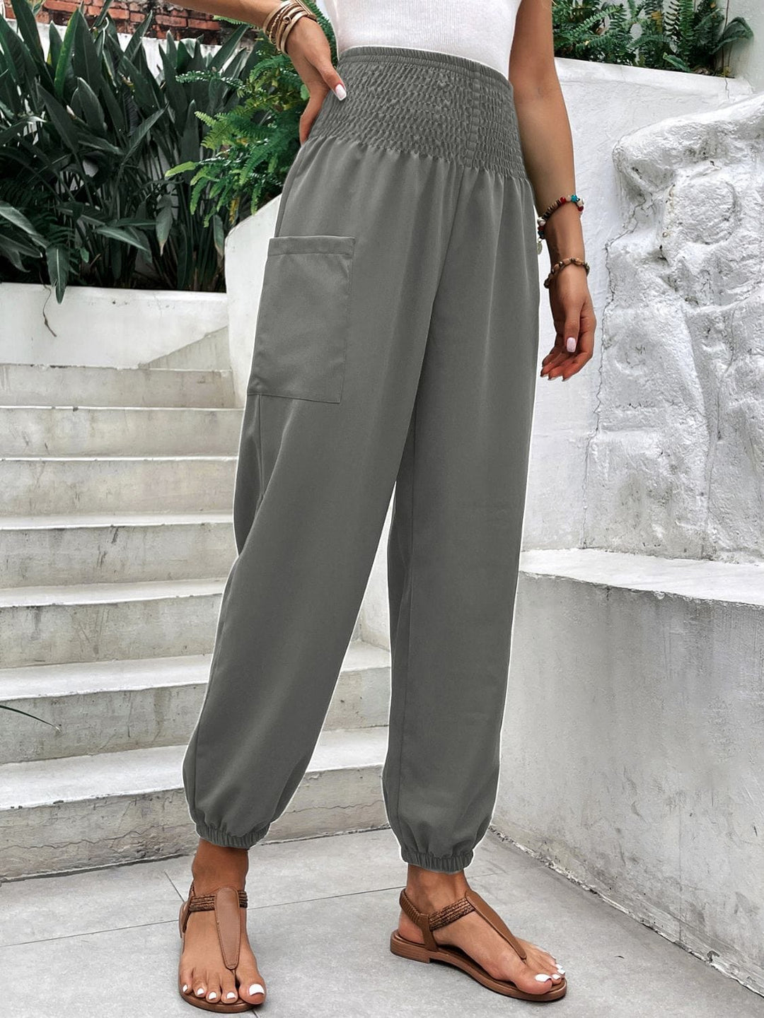 The802Gypsy bottom/pants GYPSY-High Rise Joggers with Pockets