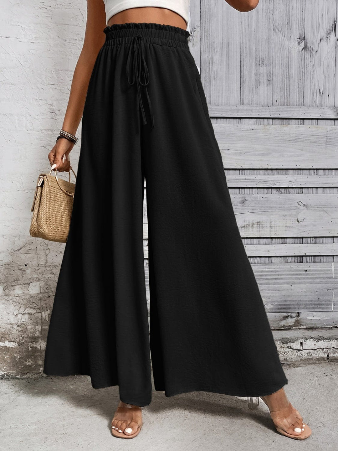 The802Gypsy bottom/pants GYPSY-Tied High Waist Wide Leg Pants