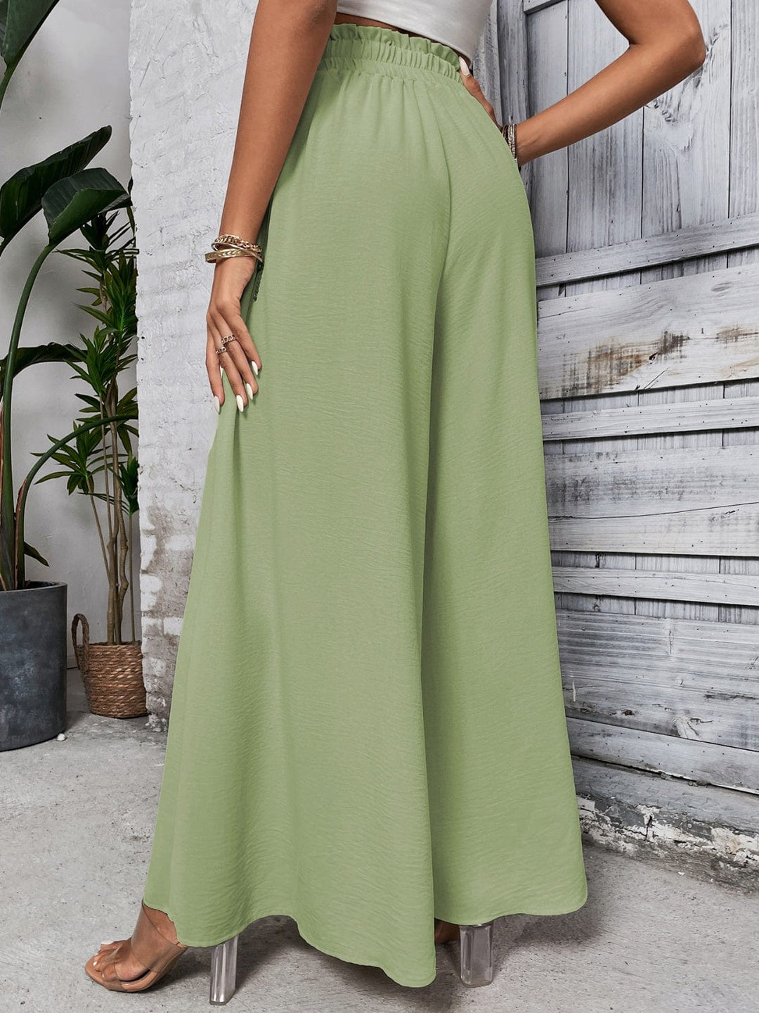 The802Gypsy bottom/pants GYPSY-Tied High Waist Wide Leg Pants