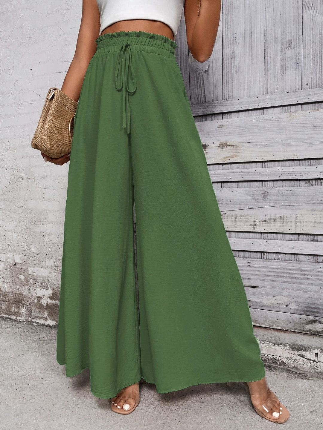 The802Gypsy bottom/pants GYPSY-Tied High Waist Wide Leg Pants