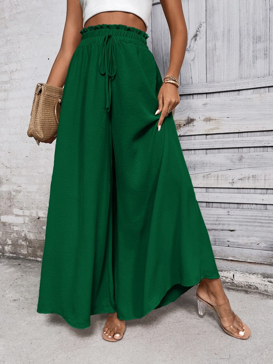 The802Gypsy bottom/pants GYPSY-Tied High Waist Wide Leg Pants