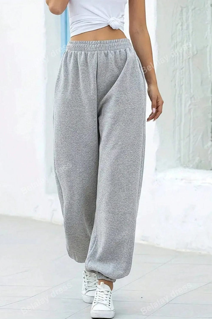 The802Gypsy bottom/pants Light Gray / S GYPSY-Elastic Waist Joggers with Pockets