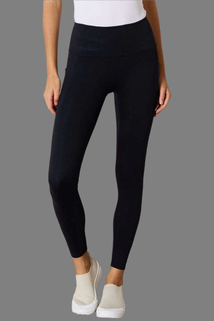 The802Gypsy bottoms/activewear Black / S ❤️GYPSY-Basic Bae- Wide Waistband Sports Leggings