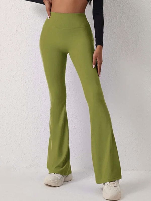 The802Gypsy bottoms/activewear Green / S GYPSY GIRL-Yoga High Waist Hip Lifting Flare Leggings