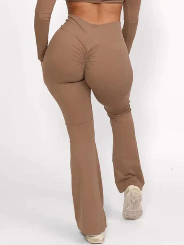 The802Gypsy bottoms/activewear Khaki / S GYPSY GIRL-Yoga High Waist Hip Lifting Flare Leggings