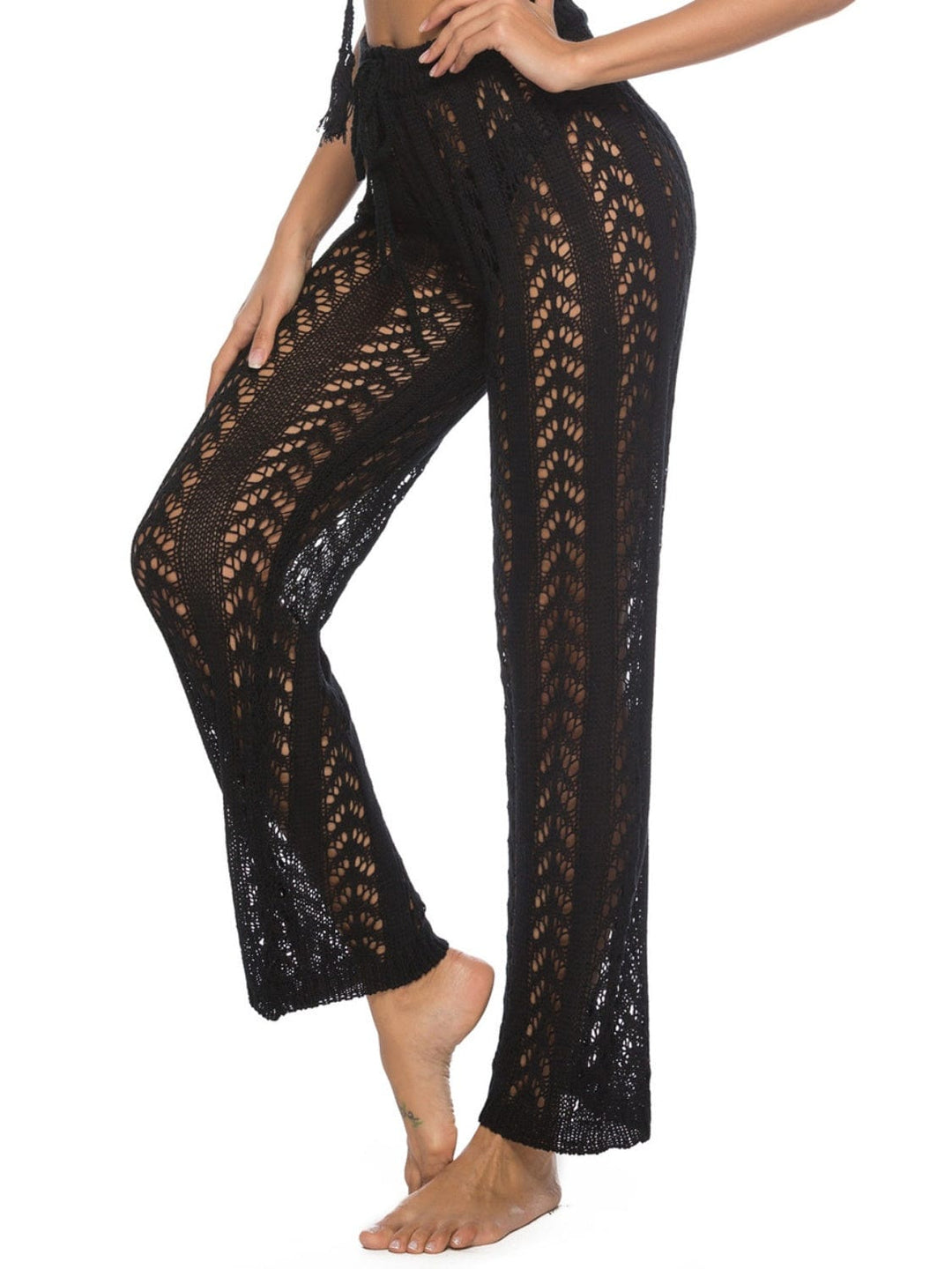 The802Gypsy Bottoms GYPSY-Vacation Girl Drawstring High Waist Beach Pants